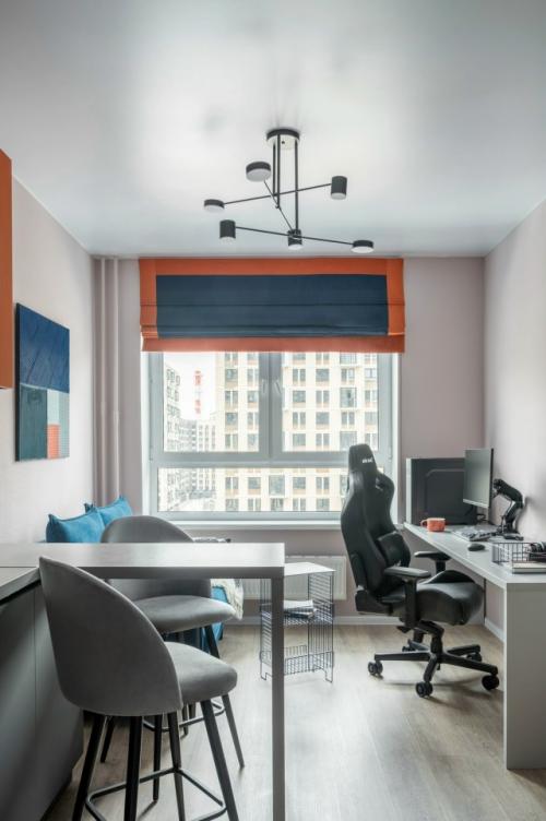 Интерьер однокомнатной квартиры 31, 6 м 2 в Подмосковье. 07