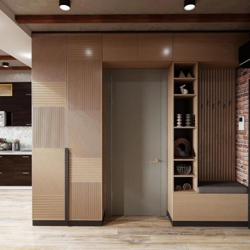 Квартира для холостяка: брутальный лофт в маленькой однушке. 02