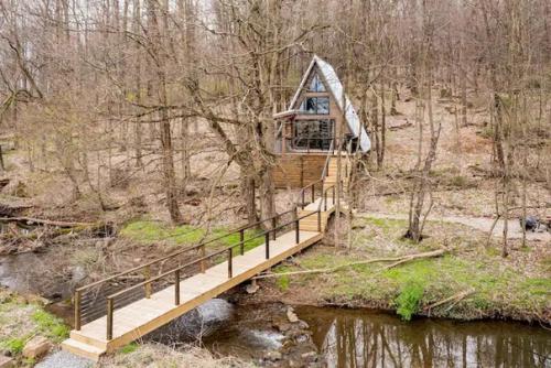 Дом - шалаш (a - Frame) в Creekside Dwellings - это жилище недалеко от страны амишей в 10 километрах от винсбурга. 05