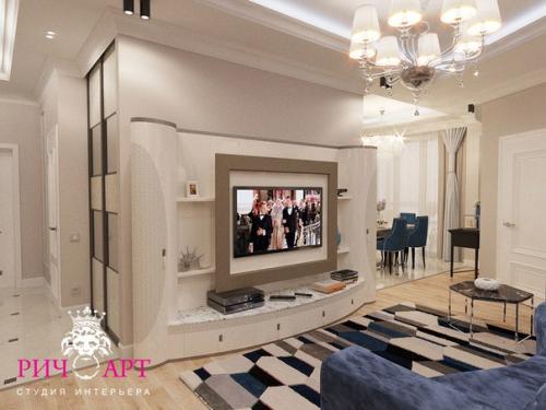 Прям из под пера дизайнера очередной проект квартиры 115 квадратов, г. Москва. 01