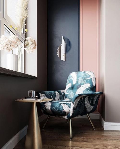 Жизнерадостный и наполненный природными принтами интерьер спальни чтобы немного согреть вас в эти холодные дни. 04