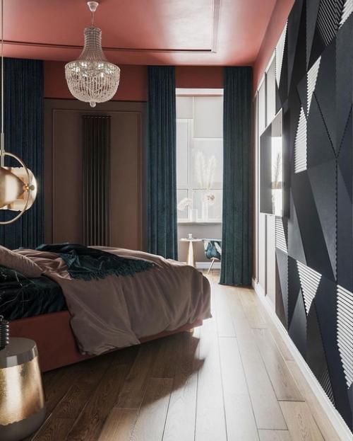 Жизнерадостный и наполненный природными принтами интерьер спальни чтобы немного согреть вас в эти холодные дни. 03