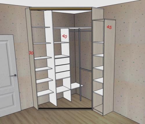 Что делать, если квартира маленькая, а вы мечтаете о гардеробной комнате? 01