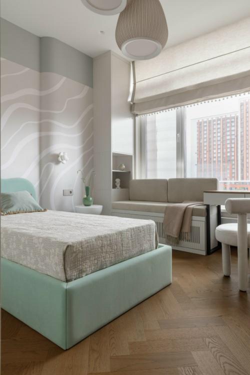 Природные фактуры и домашняя сауна: квартира 185 м в астане. 05