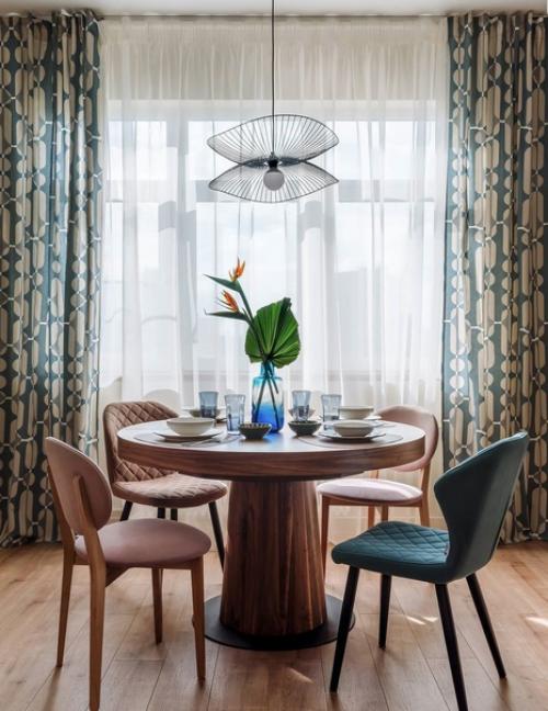 Пастельный интерьер с яркими акцентами. 02