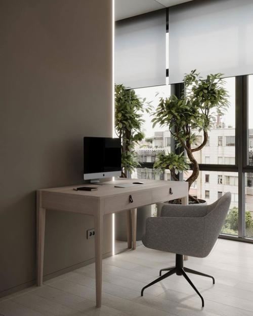 Стильная квартира с ярким диваном. 05