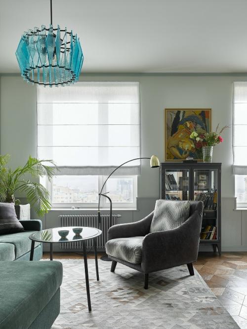 Гостиная с двумя окнами: 40+ фото и примеров. 04