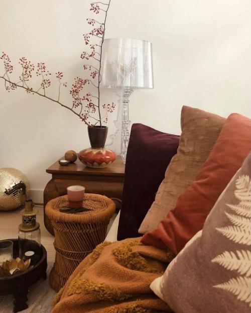 В осенью пору, в домах скандинавских стран появляется широкий спектр землистых тонов от светлого верблюда до темного шоколада. 03