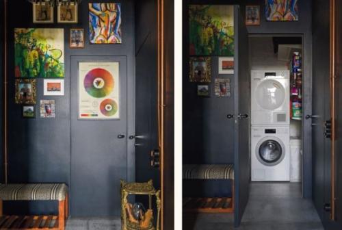 Яркий лофт - интерьер квартиры - студии для молодого человека. 07