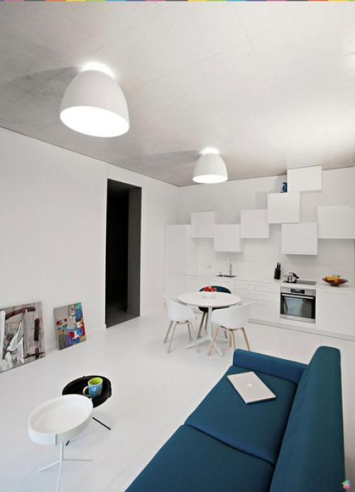 Квартира с эффектом кьяроскуро в Вильнюсе. 03