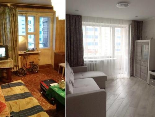 До и после ремонта. 05