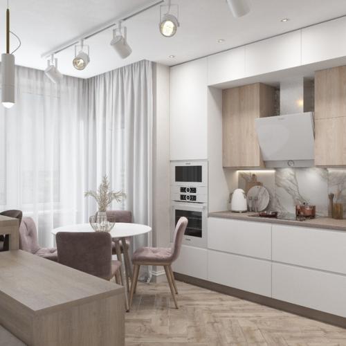 Кухня - гостиная ЖК Rivpark. 06