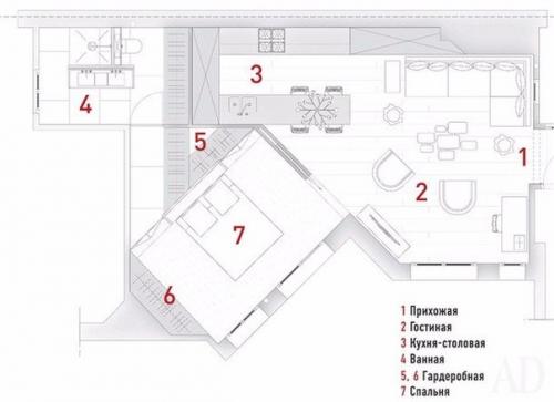 Квартира в Париже, 59 м? 09