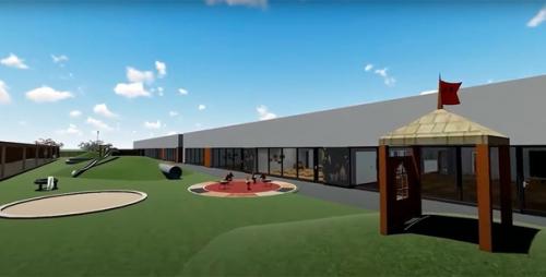 Строительство уникального детского сада в микрорайоне Спутник вышло на финишную прямую. 02