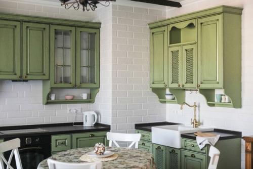 Уютный кантри - интерьер в очень приятной, натуральной цветовой гамме. 02