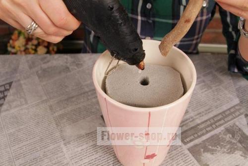 Кофейный топиарий в форме сердца? 02