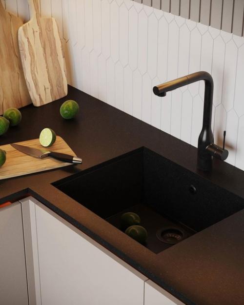 Элегантный и лаконичный интерьер мини - кухни. 03