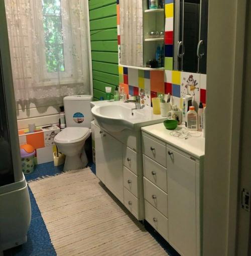 Было/стало в деревянном доме, ванная комната. 07