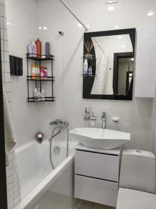 Преображение ванной комнаты собственными руками. 03