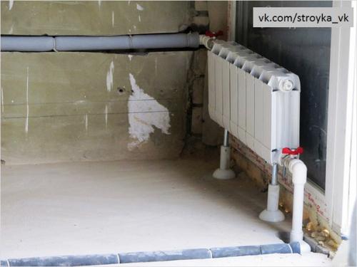 Как спрятать трубы отопления. 04