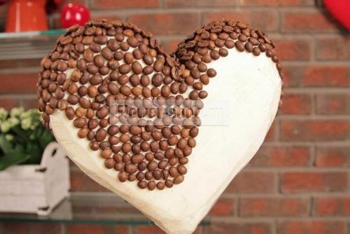 Кофейный топиарий в форме сердца? 05