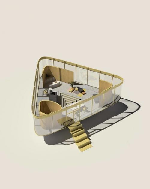 Нереальная архитектура: домик с бассейном на крыше. 04