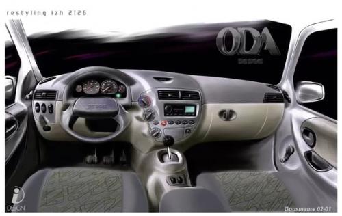 Таким мог стать модернизированный в 2000-х ИЖ - 2126 Ода. 07