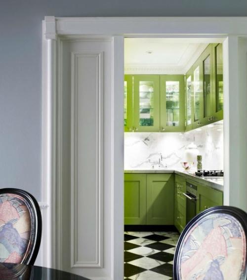 Салатовый цвет в интерьере. 05