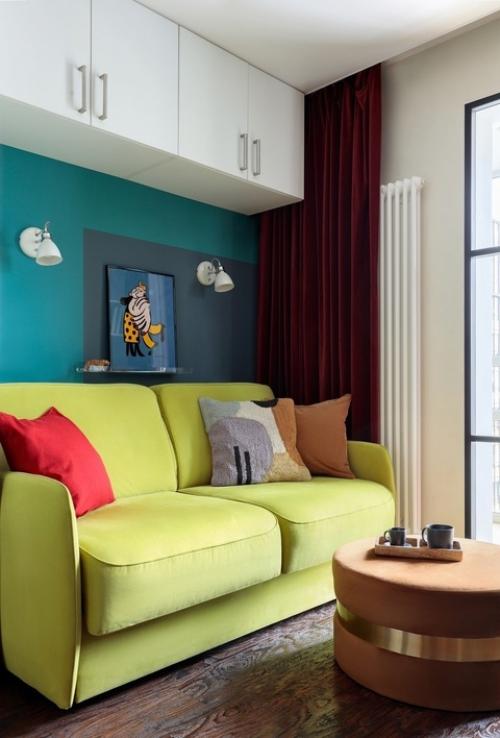 Как уместить жизнь в 23 квадратах: дизайнер показала свою квартиру - студию в Петербурге. 01