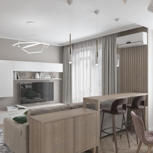 Кухня - гостиная ЖК Rivpark. 05