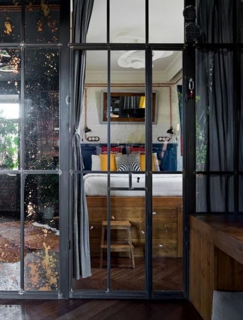 Яркий лофт - интерьер квартиры - студии для молодого человека. 05