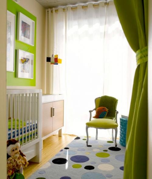 Салатовый цвет в интерьере. 03