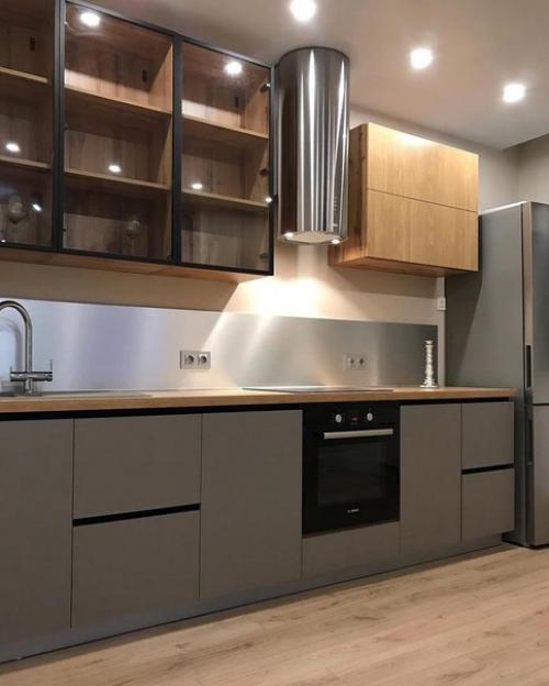 Интерьер кухни. Средней площади. 09