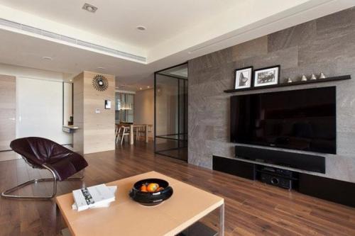 Дизайн квартиры с выдвижной стеной. 01