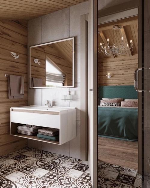 Внимание!  Только в том случае, если вам по душе загородные дома, то обратите внимание на интерьер этого замечательного домика. 09