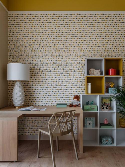 Пастельный интерьер с яркими акцентами. 06