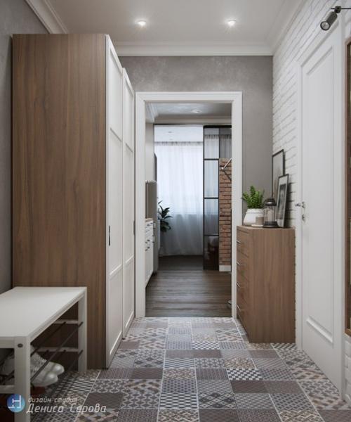 Проект квартиры - студии 30 кв. 05