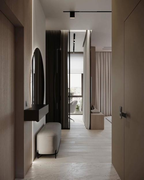 Стильная квартира с ярким диваном. 07