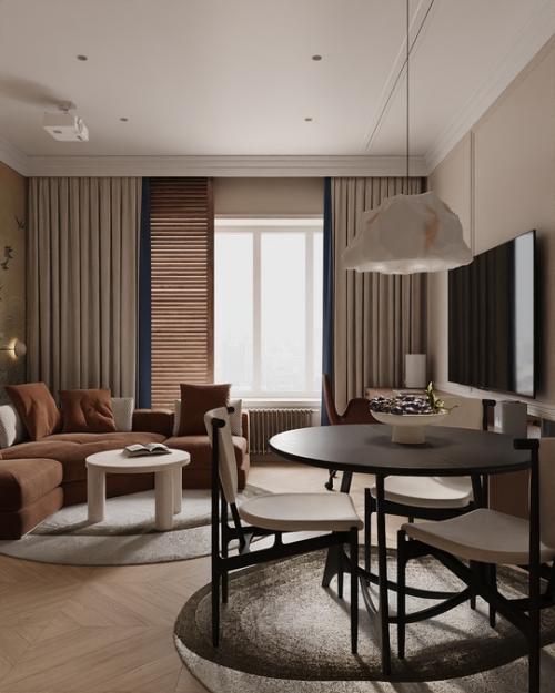 Проект кухни - гостиной, который запал в душу многим из команды и, к счастью, заказчикам тоже! 03