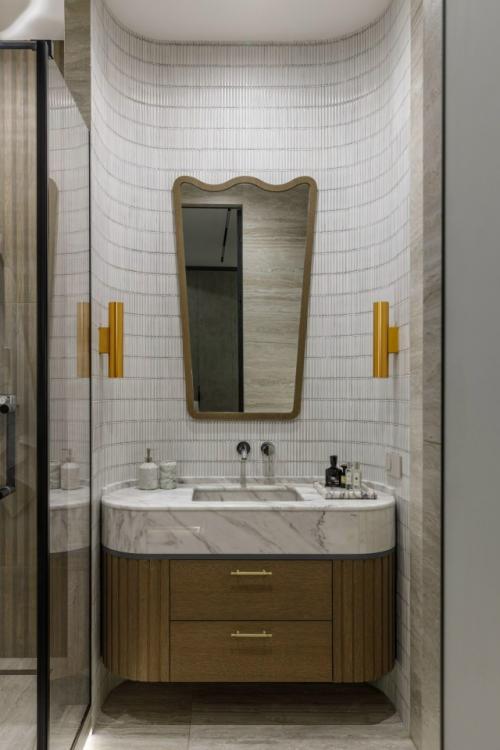 Природные фактуры и домашняя сауна: квартира 185 м в астане. 07