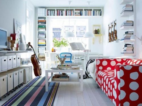 Горошек- это классический принт, который долгое время считался Простоватым для использования в интерьере. 08