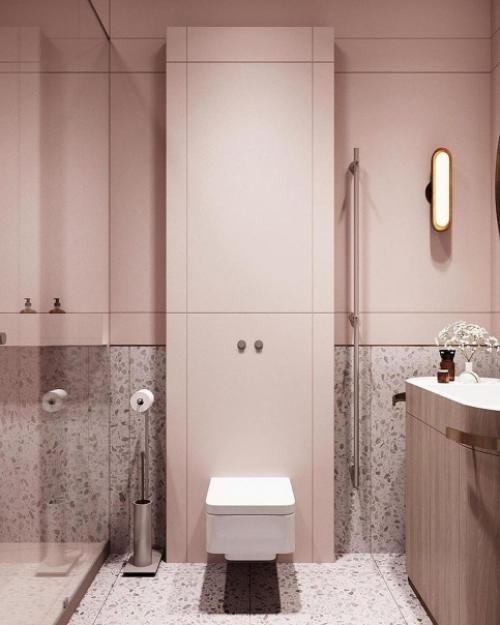 Среду мы начнём с нежного и утончённого дизайна ванной комнаты. 02