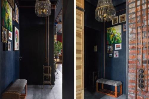 Яркий лофт - интерьер квартиры - студии для молодого человека. 06