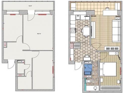 Квартира площадью чуть больше 50 кв. 09