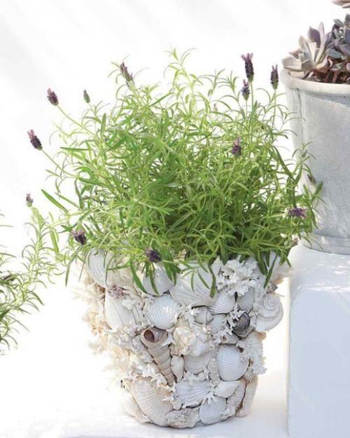 ? 10. Простых способов украшения цветочных горшков? 05