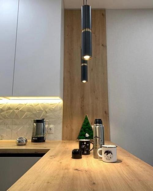 Уютная кухня. Объединенная с гостиной. 03