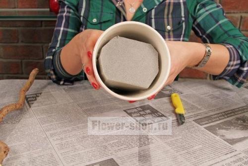 Кофейный топиарий в форме сердца? 01