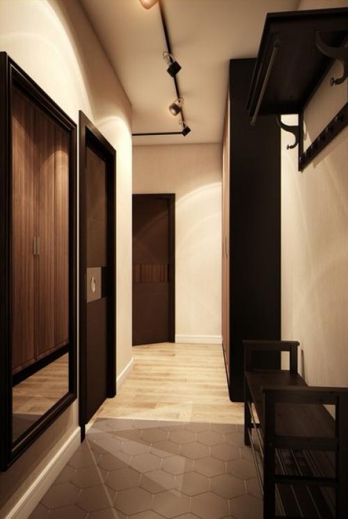 Лаконичный и строгий интерьер однокомнатной квартиры для молодого человека. 07