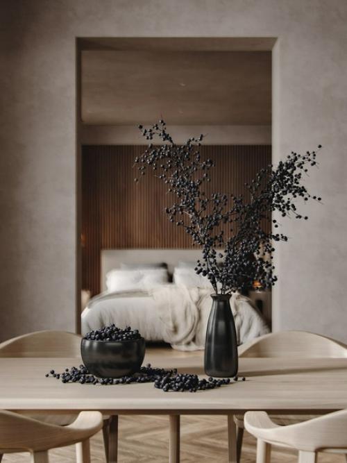 Деревянные рейки в интерьере. 04