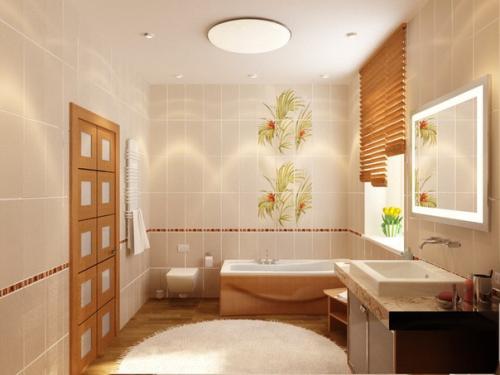Идеи интерьера.  Ванная в гармонии с природой. 01